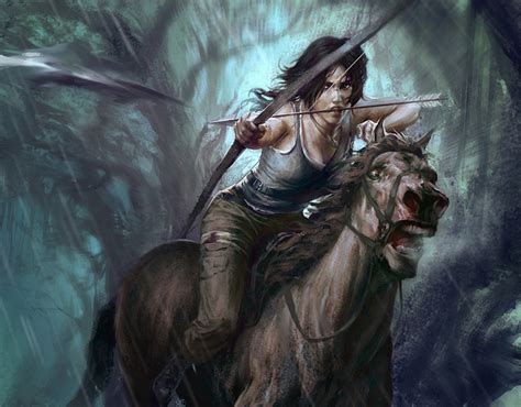 Lara croft horse